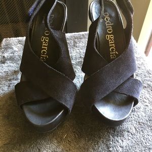 Pedro Garcia suede platform shoes